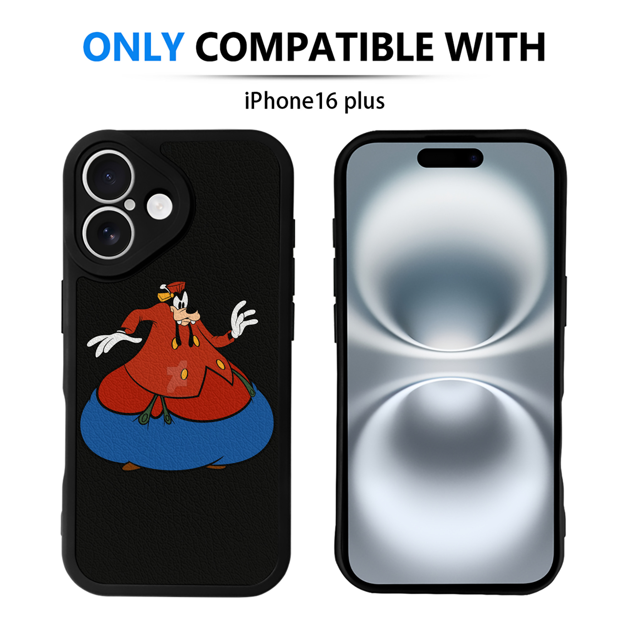 （画像用） ミッキーマウス Mickey Mouse 【iPhone 16シリーズ対応】シリコンスマホケース（レザー調） 材質：シリコン